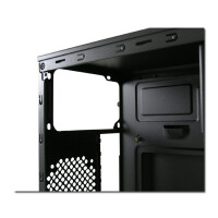 LC-Power 2014MB, Midi Tower, PC, Schwarz, micro ATX, Mini-ITX, Metall, 13,5 cm