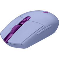 Logitech G G305, rechts, Optisch, RF Wireless + Bluetooth, 12000 DPI, 1 ms, Lila