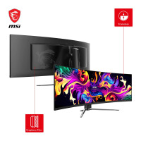 MSI MPG 491CQPDE QD-OLED, 124,5 cm (49"), 5120 x 1440 Pixel, DQHD, QD-OLED, 0,03 ms, Schwarz