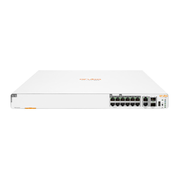 HPE Aruba Instant On 1960 8p 1G Class 4 4p SR1G/2.5G Class 6 PoE 2p 10GBASE-T 2p SFP+ 480W, Managed, Gigabit Ethernet (10/100/1000), Power over Ethernet (PoE), Rack-Einbau, 1U, Wandmontage
