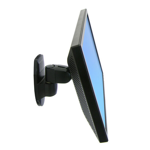 Ergotron 200 Series Wall Mount Pivot, 11,3 kg, 61 cm (24"), 75 x 75 mm, 100 x 100 mm, Schwarz