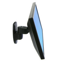 Ergotron 200 Series Wall Mount Pivot, 11,3 kg, 61 cm (24"), 75 x 75 mm, 100 x 100 mm, Schwarz