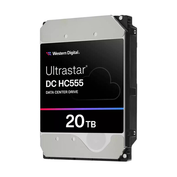 WD Ultrastar DC HC555, 20 TB, 7200 RPM, 512 MB, 3.5", Serial ATA III