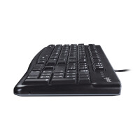 Logitech Keyboard K120 for Business, Volle Größe (100%), Kabelgebunden, USB, QWERTY, Schwarz