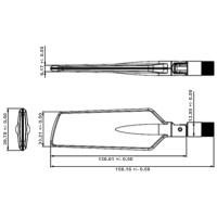 Delock 12408, 4 dBi, 0.698 - 0.791 / 0.824 - 0.96 / 1.71 - 2.17 / 2.4 - 2.5 / 5.15 - 5.875 GHz, 50 Ohm, Omnidirektionale Antenne, SMA, 2,5:1 - 5,0:1