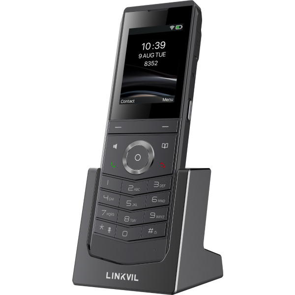 Fanvil W611W V2, IP-Mobiltelefon, Schwarz, Kabelloses Mobilteil, IP67, 4 Zeilen, 1000 Eintragungen