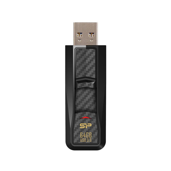 Silicon Power Blaze B50, 64 GB, USB Typ-A, 3.2 Gen 1 (3.1 Gen 1), Dia, 8,3 g, Schwarz