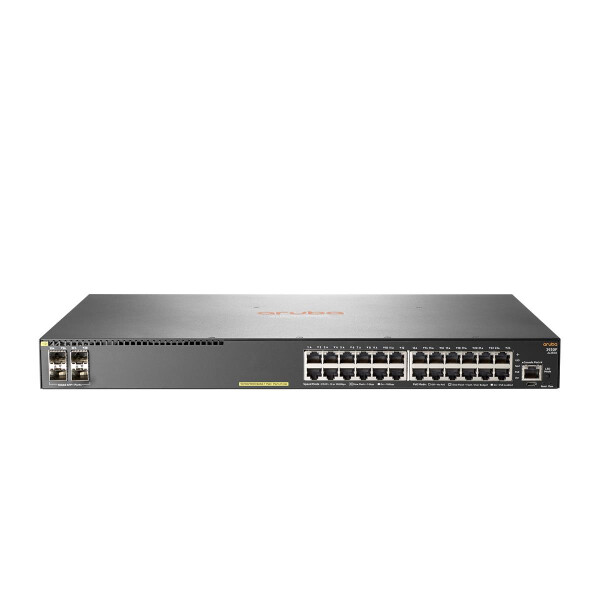 HPE Aruba Networking Aruba 2930F 24G PoE+ 4SFP+, Managed, L3, Gigabit Ethernet (10/100/1000), Power over Ethernet (PoE), Rack-Einbau, 1U