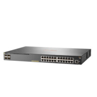 HPE Aruba Networking Aruba 2930F 24G PoE+ 4SFP+, Managed, L3, Gigabit Ethernet (10/100/1000), Power over Ethernet (PoE), Rack-Einbau, 1U
