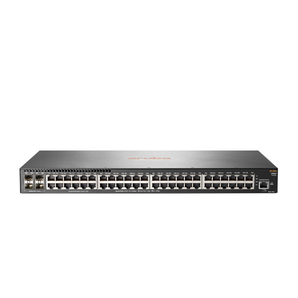 HPE Aruba Networking 2930F 48G 4SFP+, Managed, L3, Gigabit Ethernet (10/100/1000), Vollduplex, Rack-Einbau, 1U