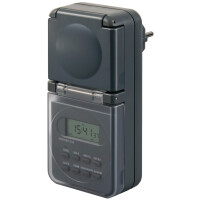 Brennenstuhl 1506706, Wochentimer, Grau, Digital, LCD,...