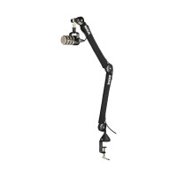 RODE RØDE PSA1+, Boom Mikrofonständer, Schreibtisch-Montagebasis, Schwarz, 3/8 Zoll, • PodMic • Procaster • Broadcaster • NT1 • NT1-A • NT-USB • NT-USB Mini • VideoMic NTG • Podcaster, 65 mm