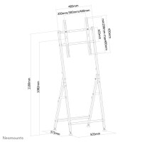 Neomounts Flachbild Ständer, 35 kg, 81,3 cm (32"), 139,7 cm (55"), 200 x 200 mm, 400 x 400 mm