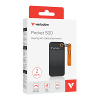 Verbatim Pocket SSD, 2 TB, USB Typ-C, 3.2 Gen 2 (3.1 Gen...