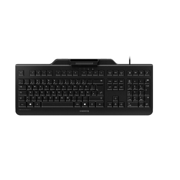 Cherry SECURE BOARD 1.0, Kabelgebunden, USB, QWERTY, Schwarz