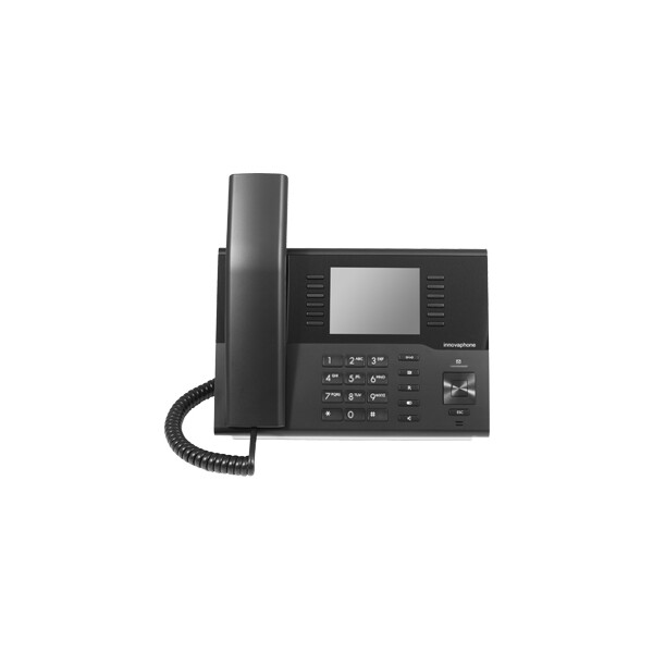 Innovaphone IP222, IP-Telefon, Schwarz, Kabelgebundenes Mobilteil, 100 Mbit/s, 8,89 cm (3.5"), 320 x 240 Pixel