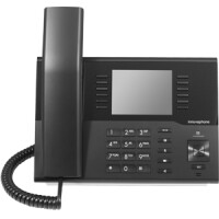 Innovaphone IP222, IP-Telefon, Schwarz, Kabelgebundenes Mobilteil, 100 Mbit/s, 8,89 cm (3.5"), 320 x 240 Pixel