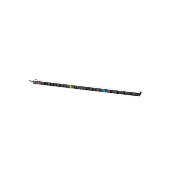 DIGITUS Basis IT PDU, 3-phasig 16A, 24 x C13, 3 x C19, 3 m Zuleitung, IEC 60309 16 A Stecker