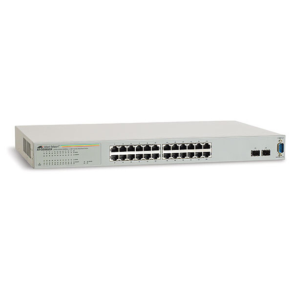 Allied Telesis 24 port Gigabit WebSmart Switch, Managed, Rack-Einbau