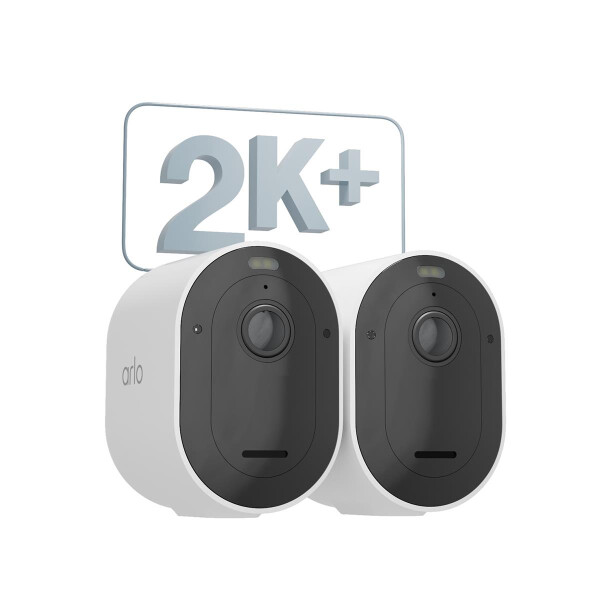 ARLO Pro 5 2K+ Überwachungskamera außen, 2er Set, IP-Sicherheitskamera, Innen & Außen, Verkabelt & Kabellos, Decke/Wand, Schwarz, Weiß, Vietnam