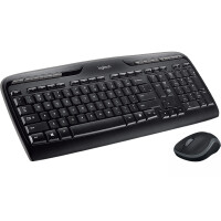 Logitech Wireless Combo MK330, Volle Größe (100%), Kabellos, RF Wireless, QWERTY, Maus enthalten