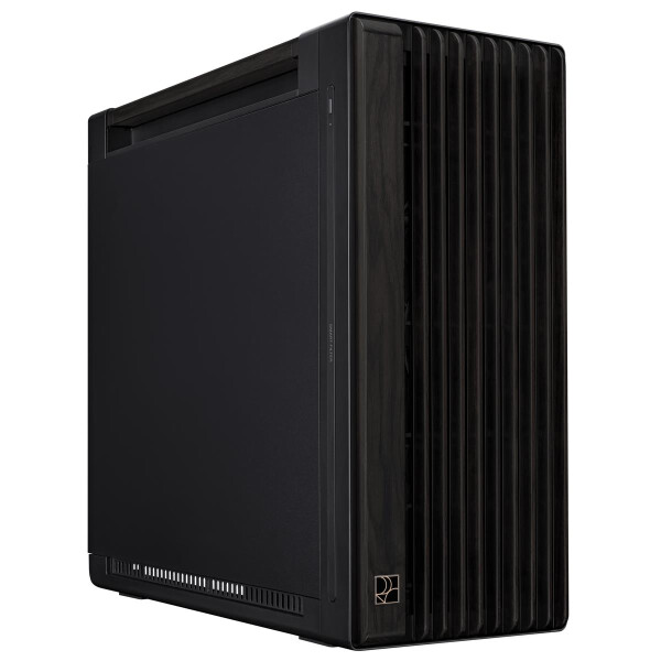 ASUS ProArt PA602 Wood Edition – Metal Panel, Midi Tower, PC, Schwarz, ATX, DTX, EATX, micro ATX, Mini-DTX, Mini-ITX, Heimbüro, 19 cm
