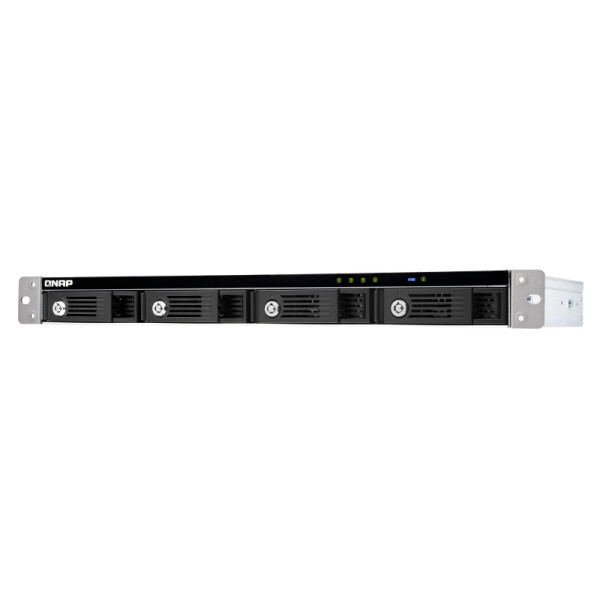 QNAP TR-004U, HDD / SSD-Gehäuse, 2.5/3.5", Serial ATA II, Serial ATA III, 6 Gbit/s, Hot-Swap, Schwarz, Grau