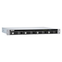 QNAP TR-004U, HDD / SSD-Gehäuse, 2.5/3.5", Serial ATA II, Serial ATA III, 6 Gbit/s, Hot-Swap, Schwarz, Grau