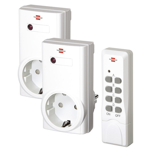 Brennenstuhl 1507150, Kabellos, RF Wireless, 433,92 MHz, Drinnen, Weiß, IP20