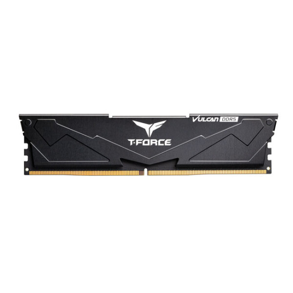 Team Group T-FORCE VULCAN FLBD516G6000HC3001, 16 GB, 1 x 16 GB, DDR5, 6000 MHz, 288-pin DIMM, Schwarz