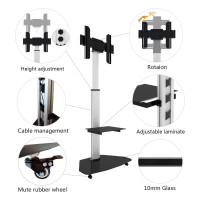 Techly ICA-TR3WH, 40 kg, 94 cm (37"), 177,8 cm (70"), 200 x 400 mm, 600 x 400 mm, 1370 - 1900 mm