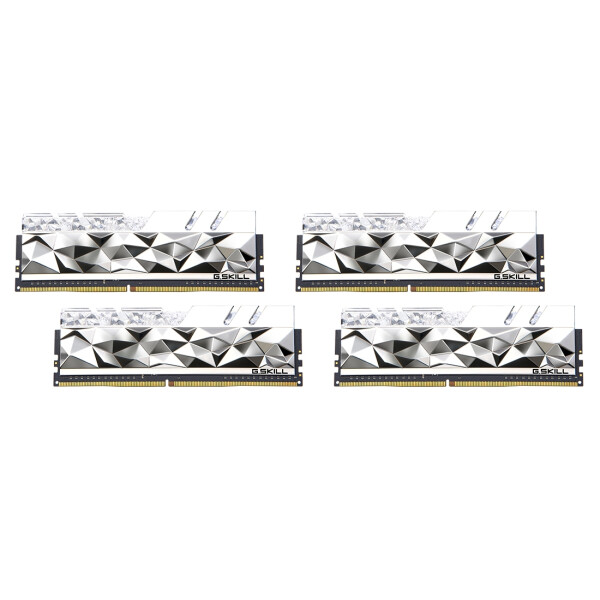 G.Skill Trident Z Royal F4-3600C16Q-64GTESC, 64 GB, 4 x 16 GB, DDR4, 3600 MHz, 288-pin DIMM, Silber