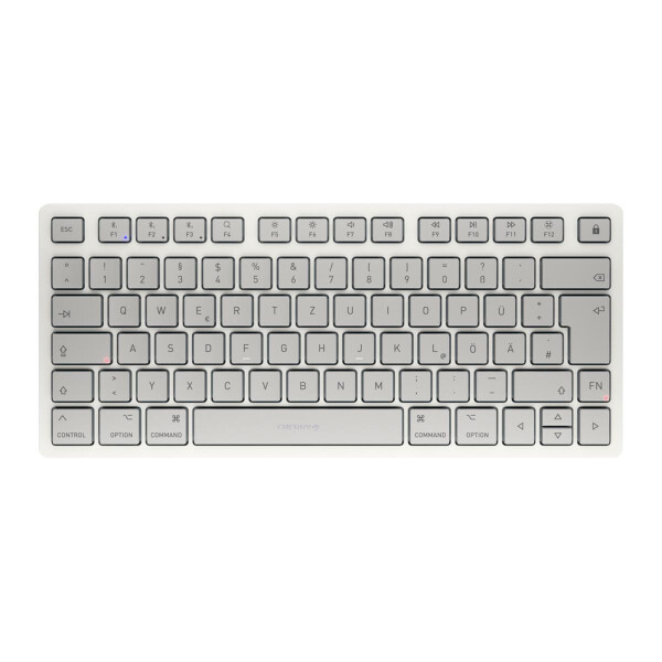Cherry KW 7100 MINI BT for MAC, 75%, Kabellos, Bluetooth, QWERTZ, Weiß