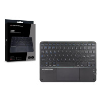 Conceptronic TOBIN01BIT 10-Zoll-Bluetooth-Tastatur mit Touchpad, QWERTY Italienisch, Tenkeyless (80 - 87 %), Kabellos, Bluetooth, QWERTY, Schwarz