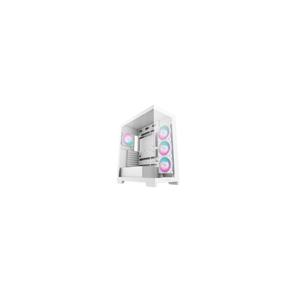 Deepcool CG580 4F WH ATX Panoramic case Single Chamber Configuration Tempered Glass Panels - Gehäuse - ATX