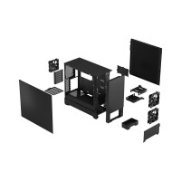 Fractal Design Pop Silent, Tower, PC, Schwarz, ATX, micro ATX, Mini-ITX, Stahl, 17 cm