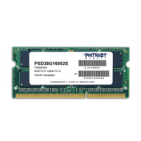PATRIOT Memory 8GB PC3-12800, 8 GB, 1 x 8 GB, DDR3, 1600...