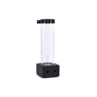 Alphacool Core 200 Aurora Ausgleichsbehälter D5/VPP Acetal/Acryl, Behälter, Acryl, Schwarz, Transparent, 3-polig, 1/4", 60 °C
