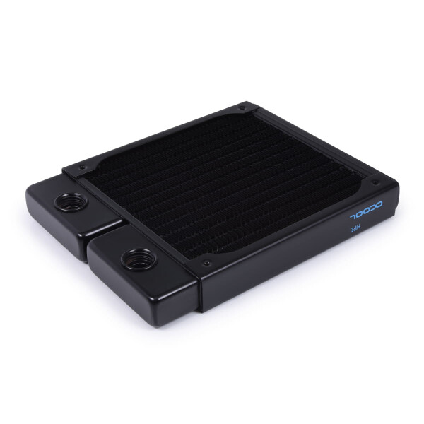 Alphacool 14435, Radiator, Messing, Kupfer, Edelstahl, Schwarz, 1/4", 0,8 bar, 120 mm