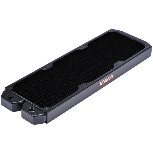 Alphacool NexXxoS ST30, Kühlkörper, Messing, Kupfer, Stahl, Schwarz, 124 mm, 400 mm, 30 mm