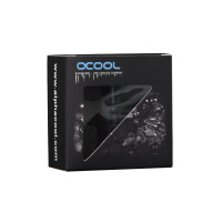 Alphacool 17457, Schwarz, Anpassung, Messing, 1/4 Zoll, 42 mm, 2,4 cm