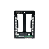 QNAP QDA-A2AR, HDD / SSD-Gehäuse, 2.5", Serial ATA III, 6 Gbit/s, Schwarz