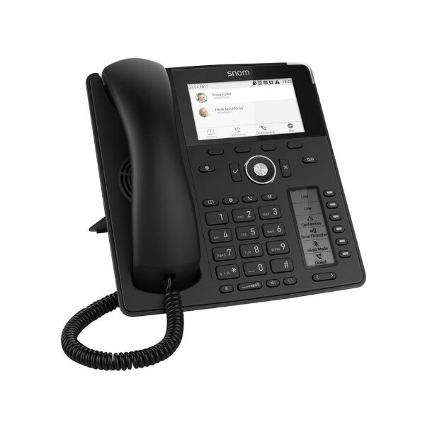 Snom D785N - IP-Telefon - Schwarz - Kabelgebundenes Mobilteil - Im Band - Out-of band - SIP-Info - 12 Zeilen - 10000 Eintragungen