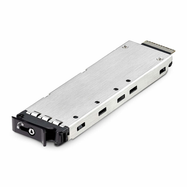 StarTech.com M.2 NVMe Tray/Laufwerkseischub für PCIe M.2 NVMe Wechselrahmen, Hot-Swap Laufwerksschublade, M2 SSD NVMe Adapter, für M2-REMOVABLE-PCIE-N1 und 2M2-REMOVABLE-PCIE, Speicherlaufwerkbehälter, Schwarz, Silber, PCI Express 4.0, M.2, 64 Gbit/s, 34
