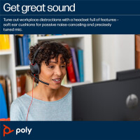 HP POLY Blackwire 5220 USB-C Stereo-Headset +...