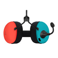 PDP LVL40, Kabelgebunden, Gaming, 200 g, Kopfhörer, Schwarz, Blau, Rot