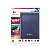 Silicon Power Armor A80, 1 TB, 2.5", 3.2 Gen 1 (3.1 Gen 1), Blau