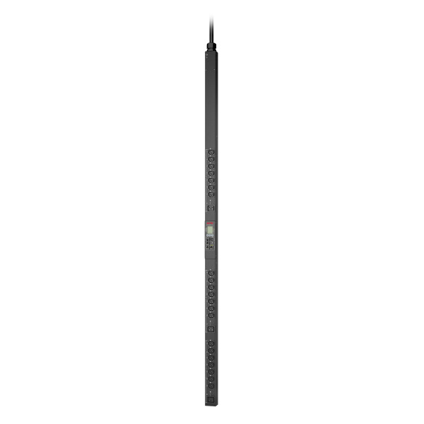 APC Rack PDU 9000 Switched, Null HE, 11,0 kW, 230 V, (21) C13 & (3) C19, Geändert, 0U, Dreiphasig, Senkrecht, Schwarz, LCD
