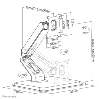 Neomounts Monitor-Tischhalterung, Freistehend, 10 kg,...