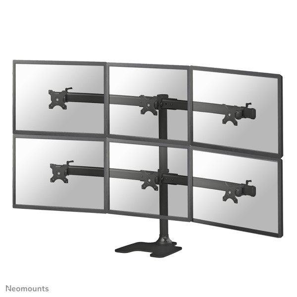 Neomounts Monitor-Tischhalterung, Freistehend/Grommet, 8 kg, 25,4 cm (10"), 68,6 cm (27"), 100 x 100 mm, Schwarz
